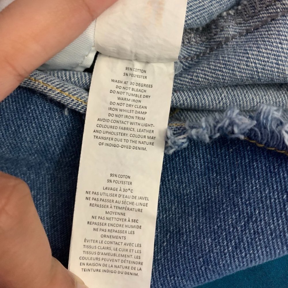PrettyLittleThing Distressed Oversized Denim Jacket - Picture 10 of 10